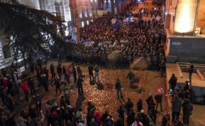 В Тбилиси проходит акция против закона «об иноагентах»