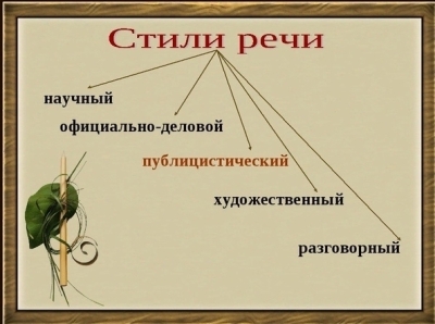 Стили литературного языка